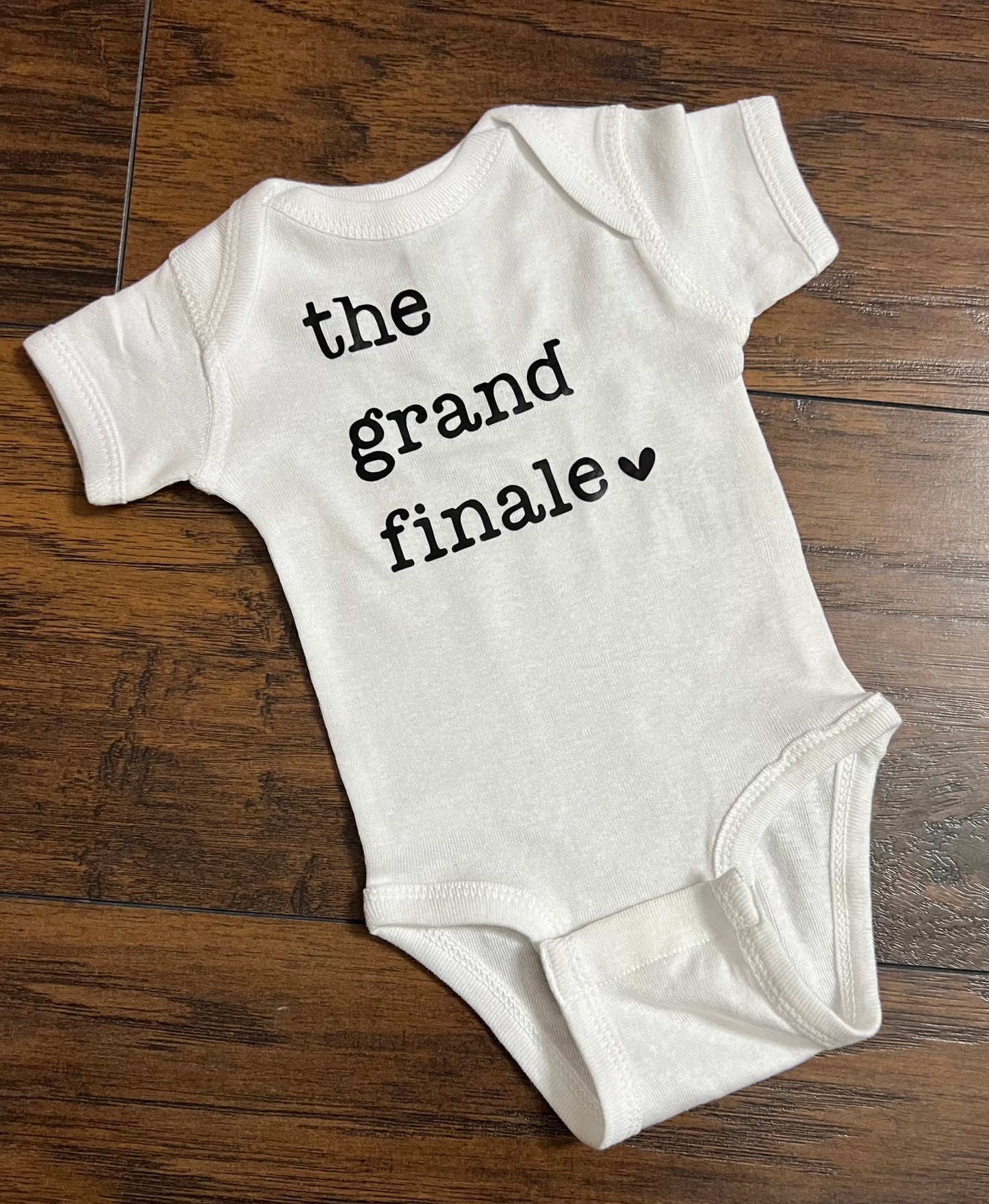 Pregnancy Announcement Baby bodysuit - The Grand Finale Baby bodysuit- Pregnancy Baby Reveal