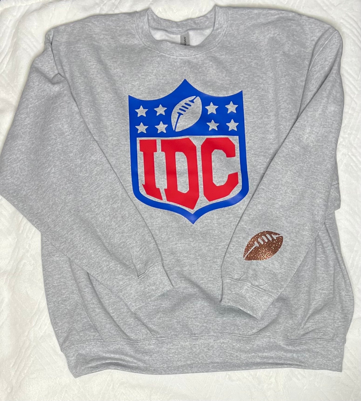 I DON'T CARE Football Sweatshirt, IDC Shirt, Idc Football Sweatshirt, American Football Shirt, Football Shirt, Sports Shirt
