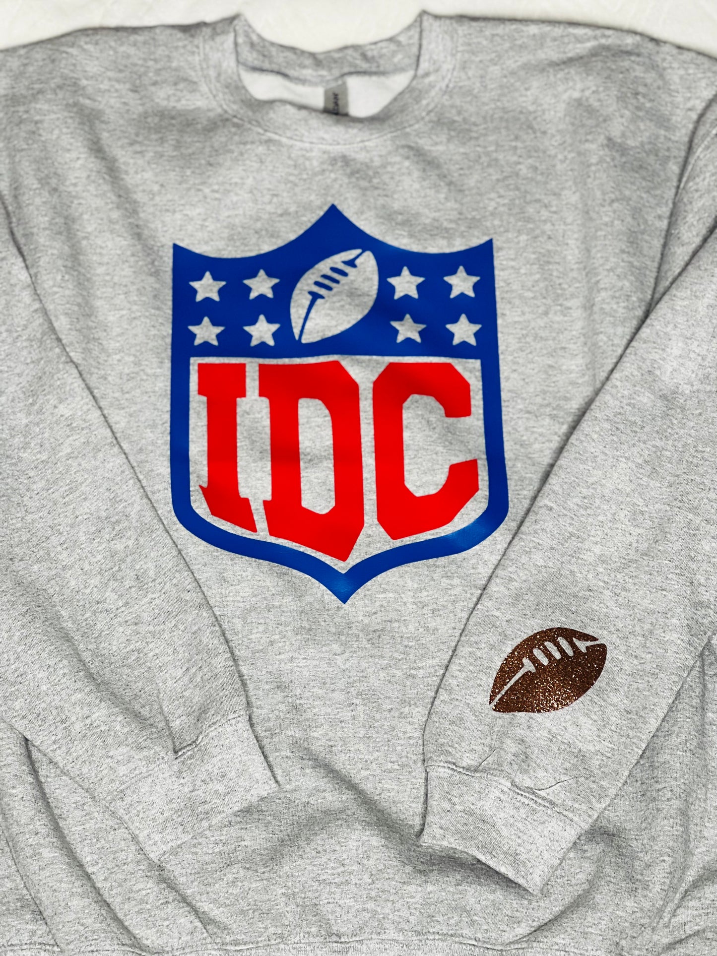 I DON'T CARE Football Sweatshirt, IDC Shirt, Idc Football Sweatshirt, American Football Shirt, Football Shirt, Sports Shirt
