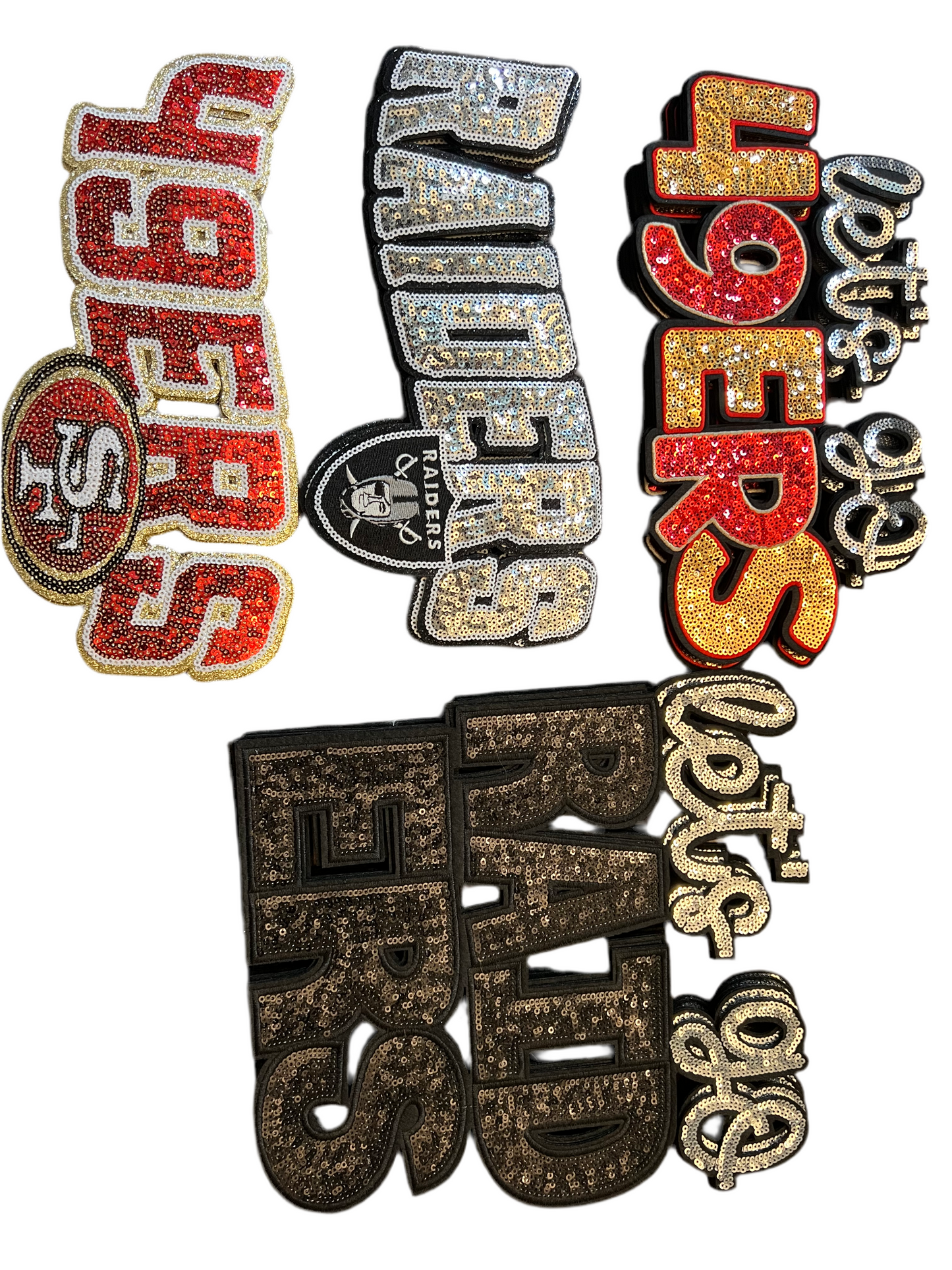 Let’s go 49er football sweatshirt or tshirt, San Francisco football sweatshirt with real sequin letters, unisex football fan shirt