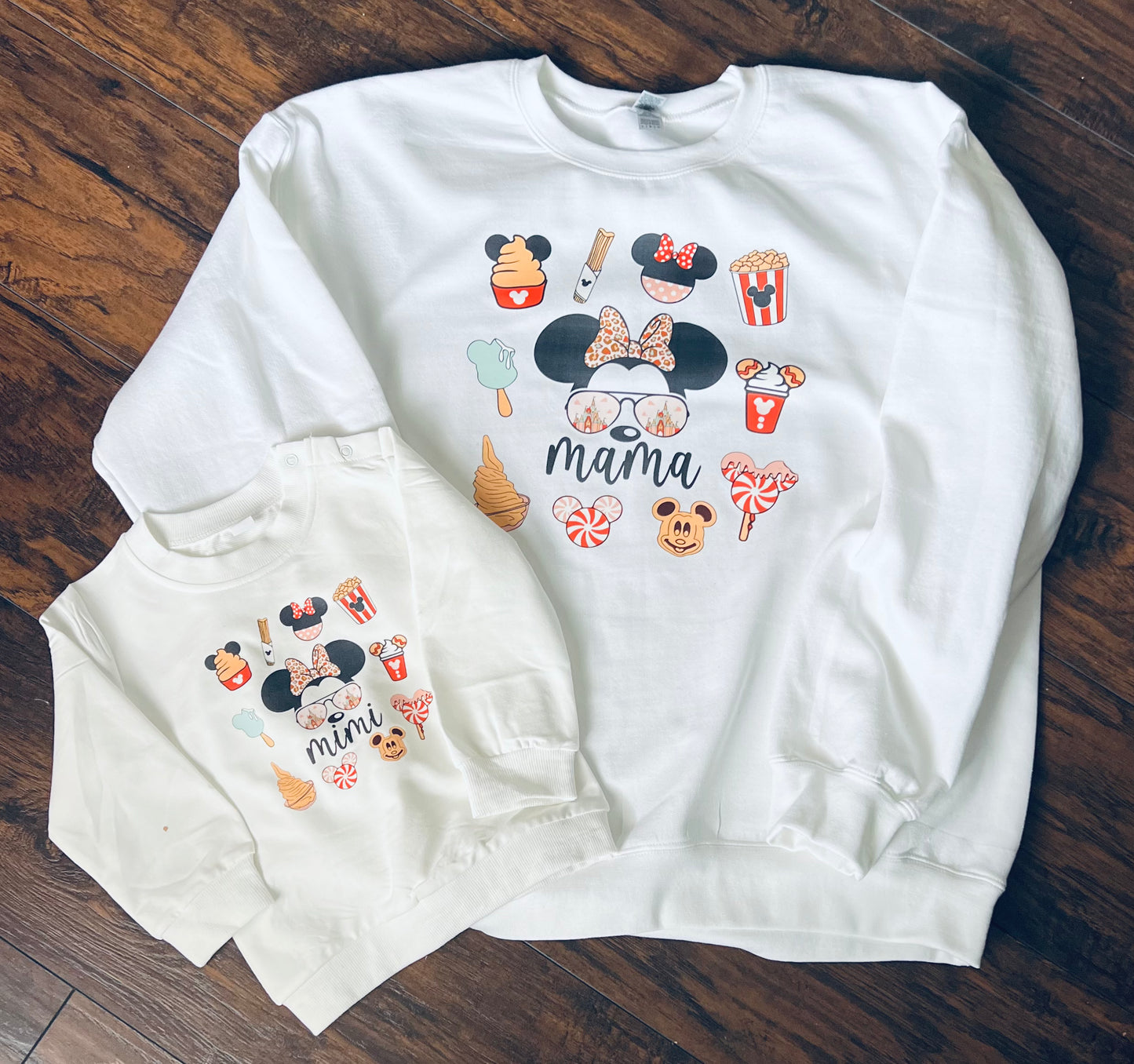 Mommy and Me matching sweatshirts mama and baby set