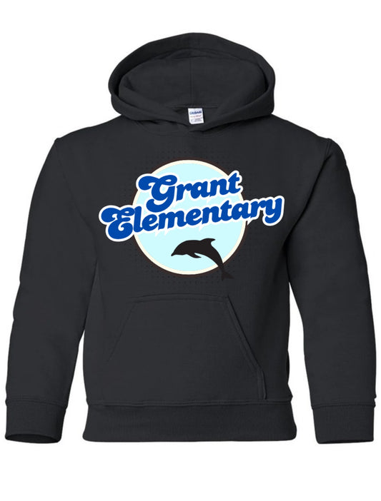Grant Elementary Retro Logo Hoodie