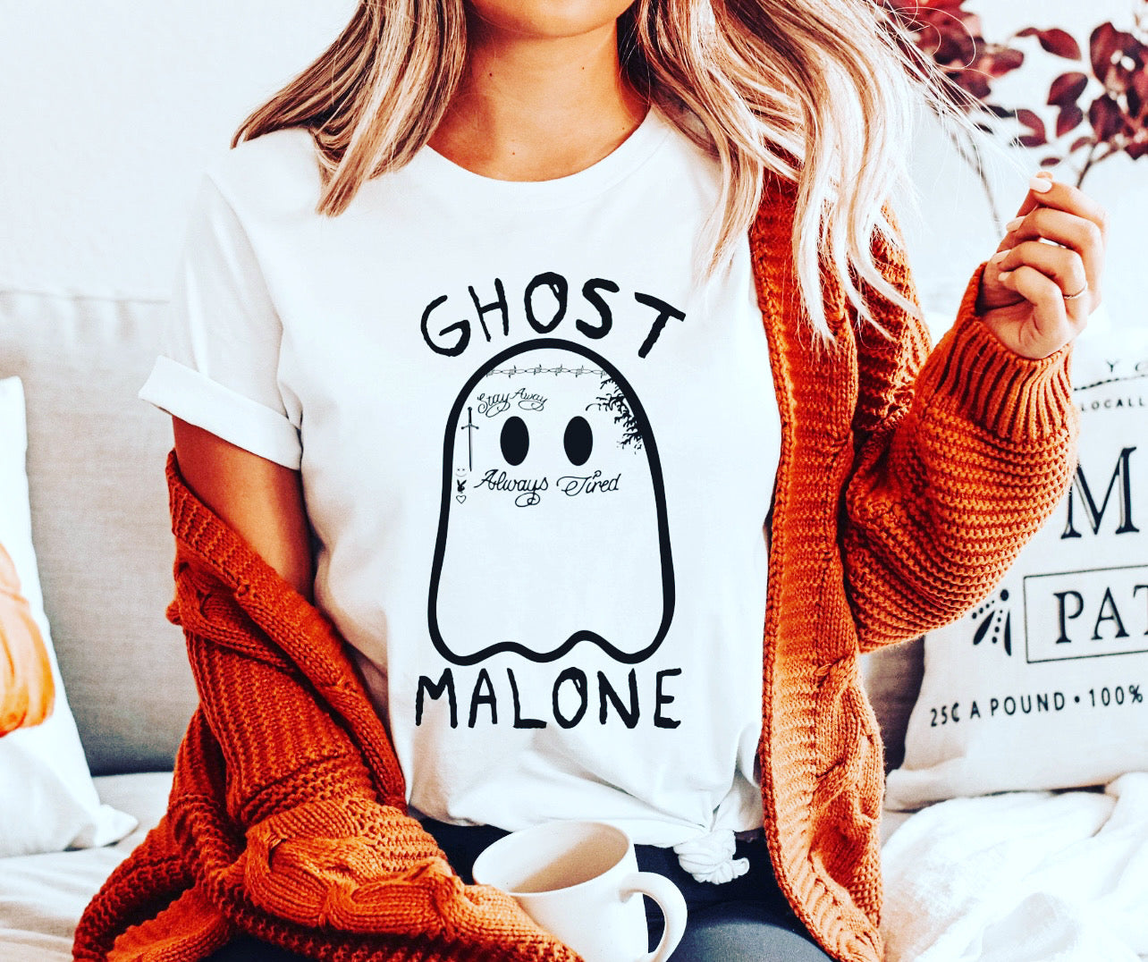 Ghost Malone Shirt - Ghost Malone Sweatshirt - Ghost Sweatshirt - Cute Ghost Shirt - Stay Spooky - Cute Ghost Sweatshirt