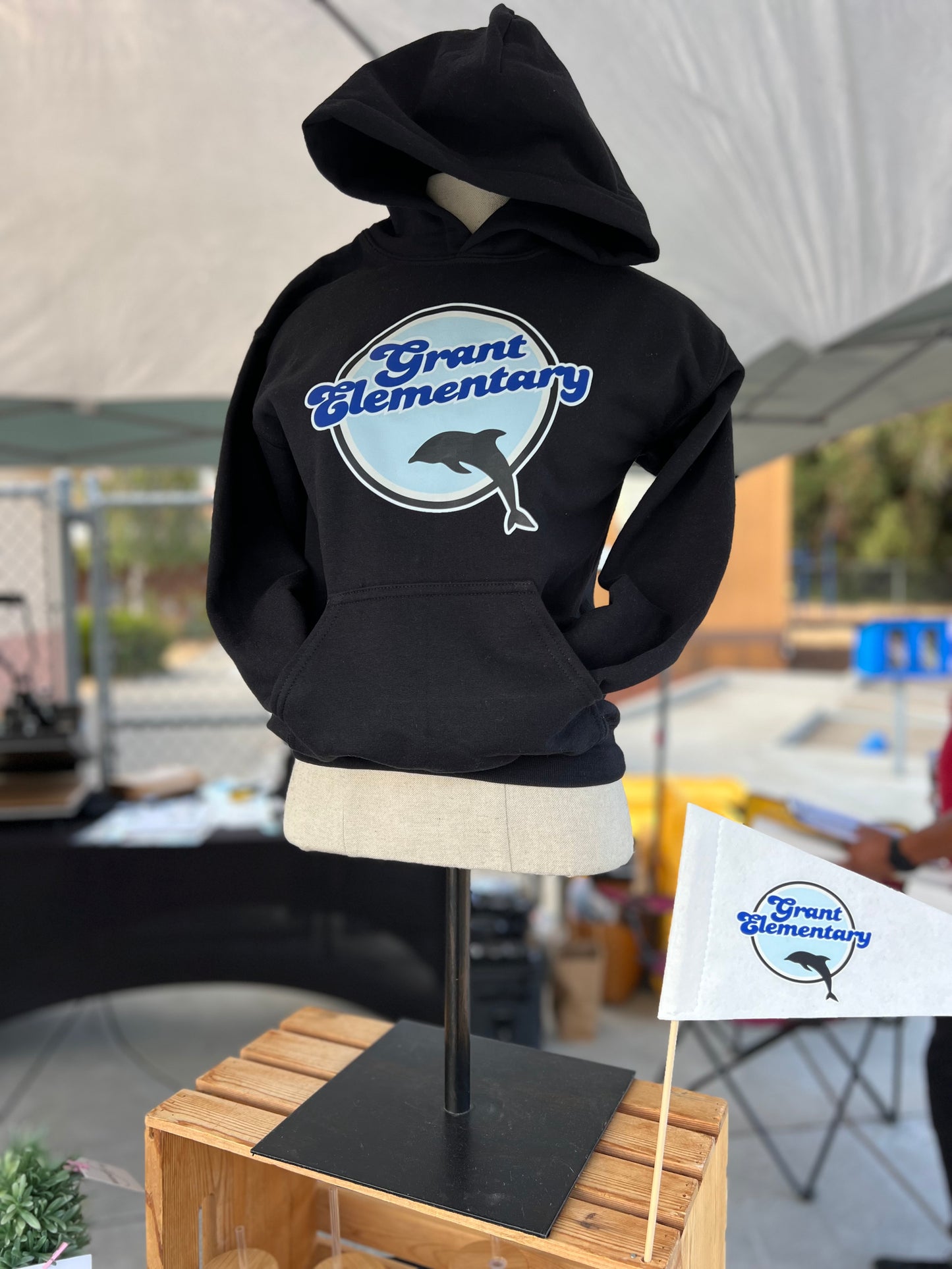 Grant Elementary Retro Logo Hoodie