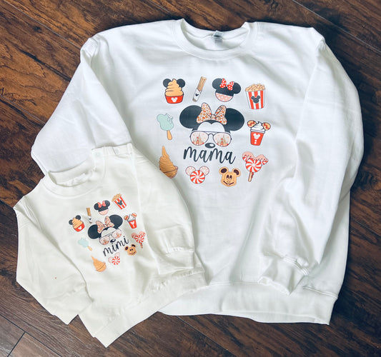 Mommy and Me matching sweatshirts  mama and baby set